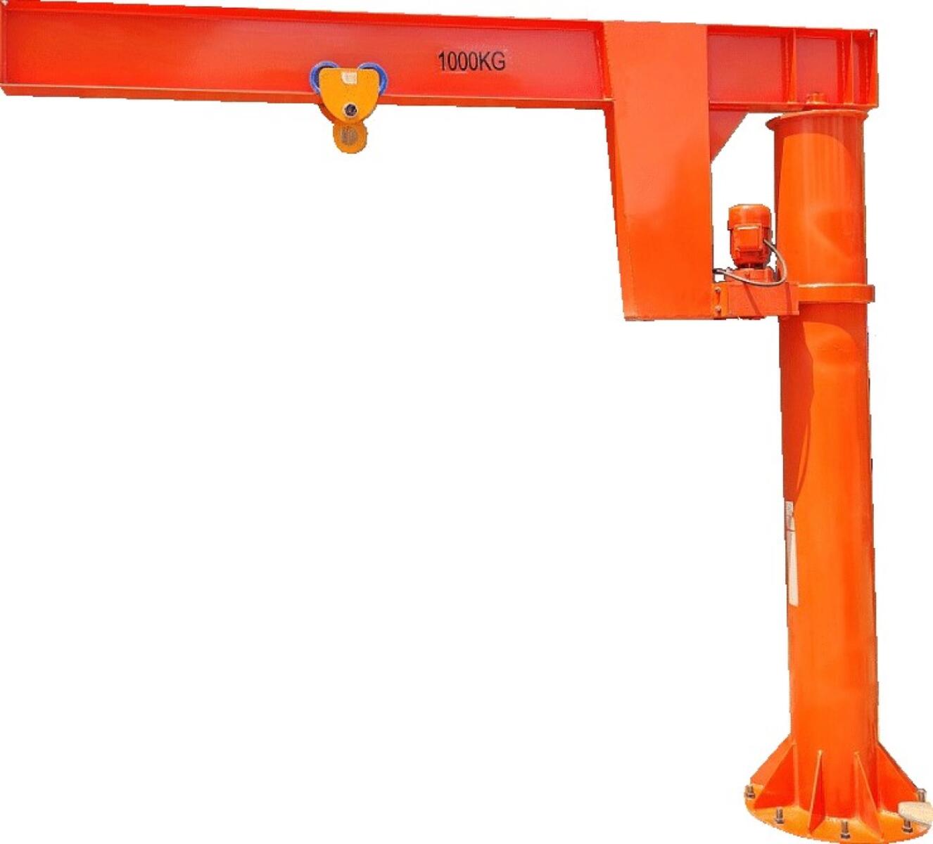 Кран консольный поворотный электрический TOR JIB г/п 5000 кг, высота 3 м, стрела 3 м
