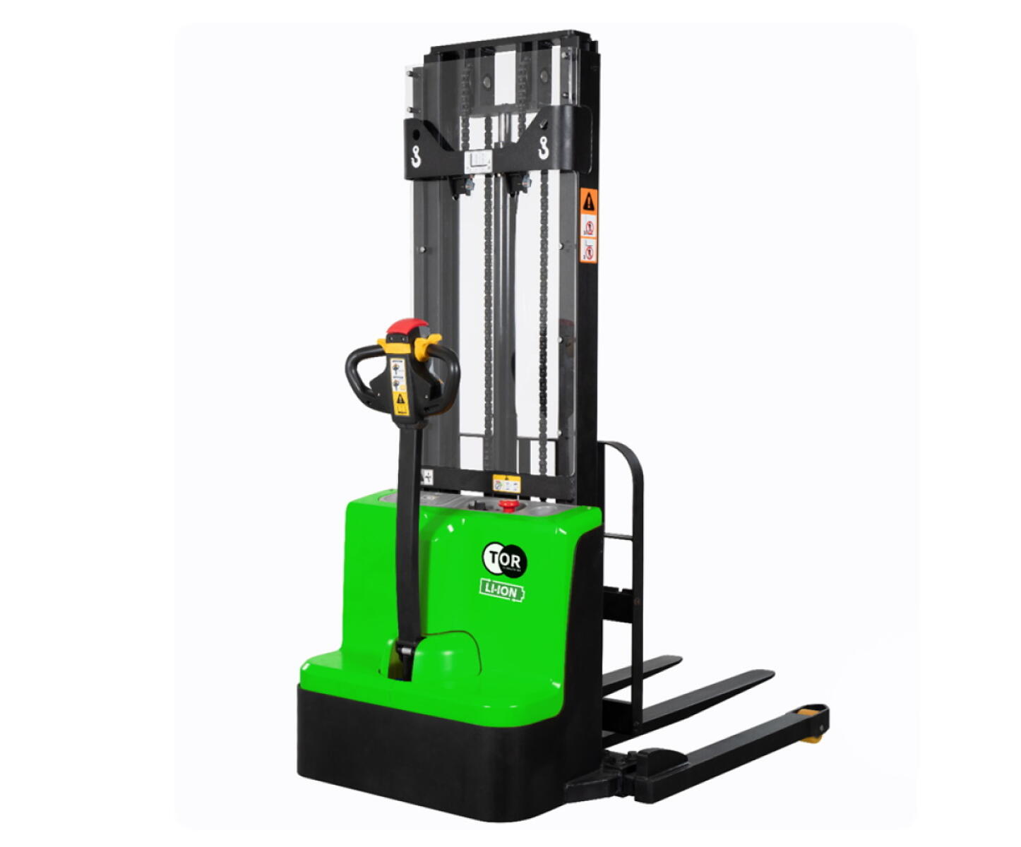 Штабелер самоходный 1,5 т 2,5 м TOR WSS15H-2500SC PRO Li-ion 24/60 В/Ач раздвижные вилы, опоры Штабелер самоходный 1,5 т 2,5 м TOR WSS15H-2500SC PRO Li-ion 24/60 В/Ач раздвижные вилы, опоры