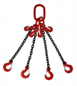 Строп цепной TOR 4СЦ г/п 11,2 т 7,0 м с укорачивающими крюками Строп цепной TOR 4СЦ г/п 11,2 т 7,0 м с укорачивающими крюками